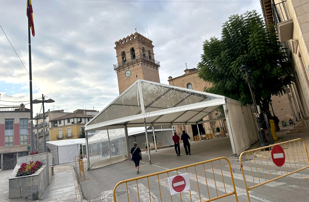 La plaza de la Constitucin estar cortada al trfico rodado toda la semana